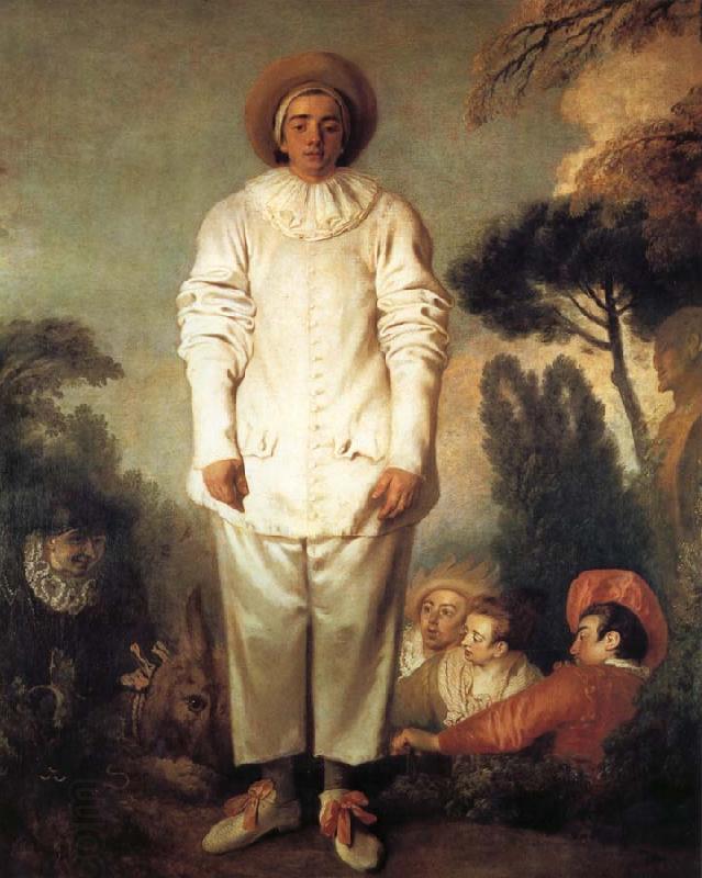 Jean-Antoine Watteau Pierrot oil painting picture